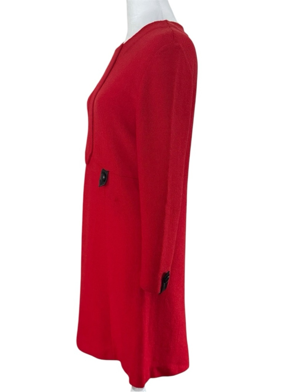 Vintage Steve Fabrikant Santana Knit Red Dress Quiet Luxury Neiman Marcus - Picture 10 of 10